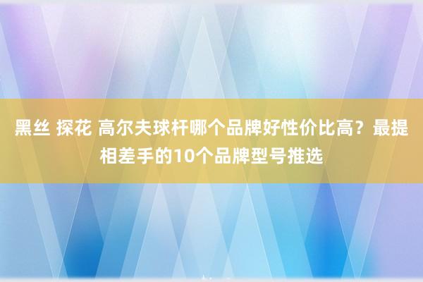 黑丝 探花 高尔夫球杆哪个品牌好性价比高？最提相差手的10个品牌型号推选